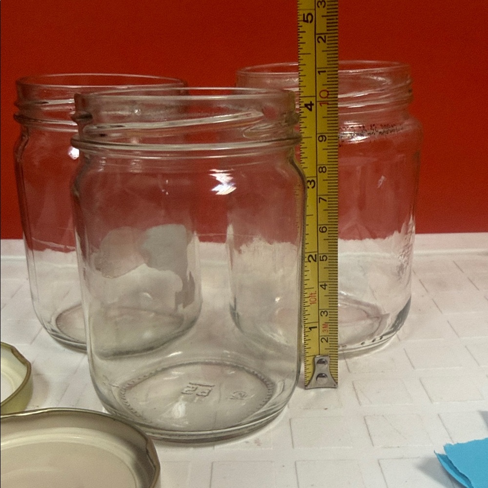 Assorted Glass Jars with Multi-Color Lids - Picture 9 of 12